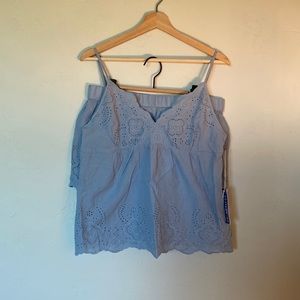 Artisan NY sleepwear blue lace shorts set size medium